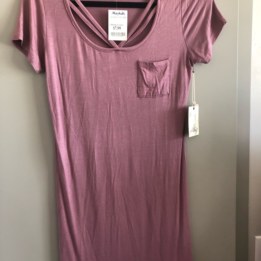 Dress Size Medium length 34 inches long short sleeve